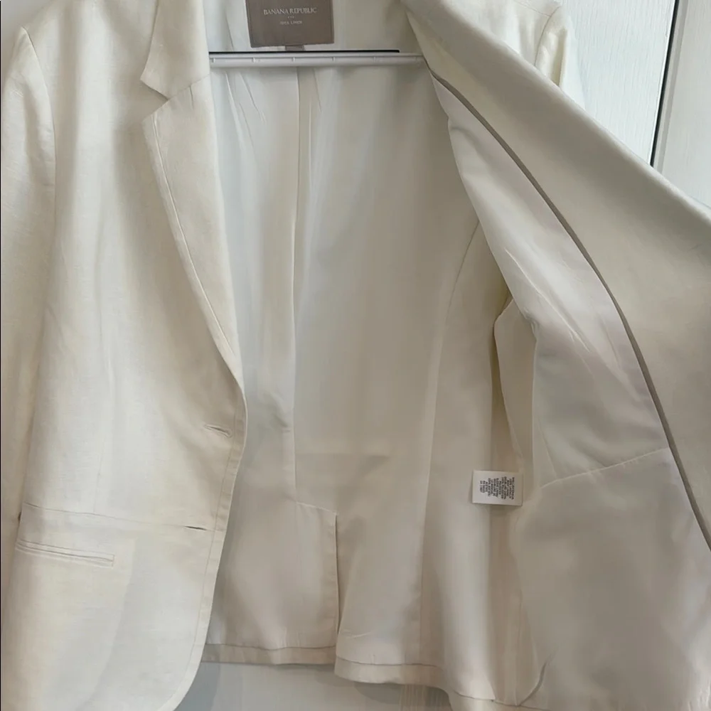 Banana Republic Factory Linen Blazer Suit Jacket - Picture 6 of 15